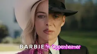 Oppenheimer vs Barbie edit | Margot Robbie | Ryan Gosling | Cillian Murphy | Christopher Nolan