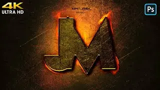 'JM' Text Effect Tutorial | Adobe Photoshop 2021| Fire Text Tutorial