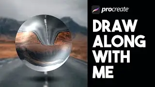 #66 Floating Glass Orb - Procreate tutorial