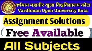 vmou assignment 2021 solutions/vmou assignment kaise banaye?/