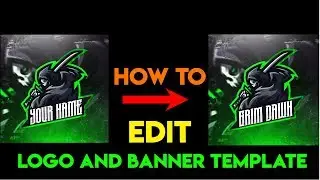 How To Edit Any Photoshop Logo And Banner Template! | 2019