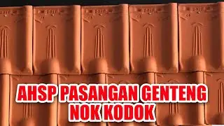AHSP Pasangan Genteng Nok Kodok - RENCANA ANGGARAN & BIAYA