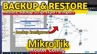 How to backup Mikrotik configuration with Winbox, how to backup and restore Mikrotik script settings