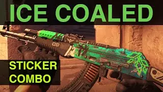 Ice Coaled Battle Scarred Sticker Combo AK-47 | CS2 | Sticker craft