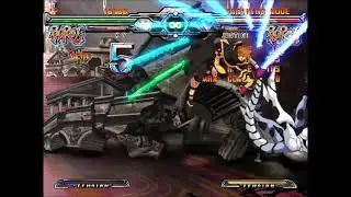 GGXX AC+R ky empty jump rejump combo comparison