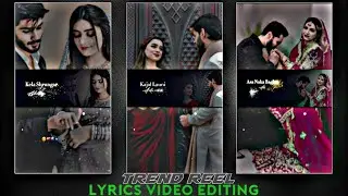 Lyrics video editing in alight motion | New video editing alight motion