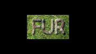 Photoshop Tutorial  - Fur Text Effect #shorts