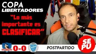"Lo más importante es clasificar": Postpartido Colo-Colo 0 vs Godoy Cruz 0 / Copa Libertadores