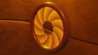 Modeling and animating IRIS Door with Geometry Node