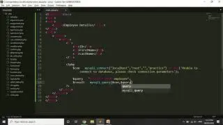 View the Data of the DataBase into HTML table format | select data php | select query in php