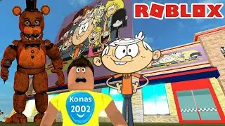ROBLOX FNAF LOUD HOUSE PIZZA PLACE !  | Roblox Gameplay || Konas2002