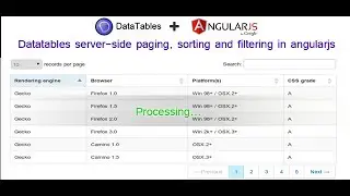 Part 2: Datatables server-side paging, sorting and filtering in angularjs