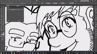 How to convert from traditional line art to vector line art? - Adobe Illustrator Tutorial