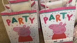 Peppa pig birthday party haul/how to cut costs