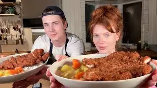 we pounded a chicken…