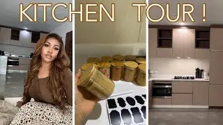 SMALL KITCHEN TOUR | storage tips for small kitchen