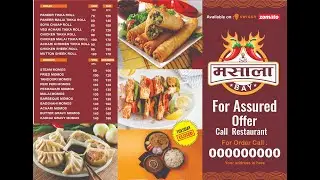 Restaurant Menu for Free CDR