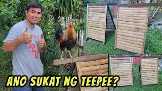 Ang sukat ng ginawa ko na Teepee