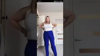 Russian Girl Dancing in Blue Suit