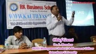 Free Offline Kautilyas workshop in Karimnagar on 26.08.2014
