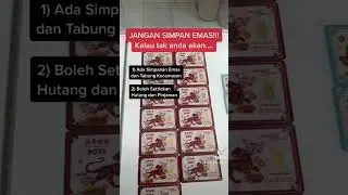 Jangan simpan emas kalau tak dia ……