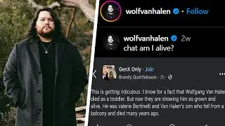 Valerie Bertinelli's Son Wolfgang Van Halen Responds to Bizarre rumors Claiming He Died as a Child