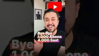 500 Abone ve 3.000 Saat İzlenme 🤩 YouTube Para Kazanma Güncellemesi