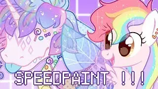 - ̗ ̀ MLP speedpaint: Commission for InvaderAndrea ̖ ́-