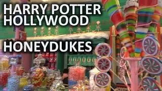 Honeydukes sweets shop in Hogsmeade at Universal Studios Hollywood's Wizarding World of Harry Potter
