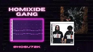 [FREE FLP] How to make *GRUNGY* beats for HOMIXIDE GANG | FL Studio Tutorial