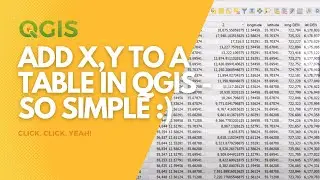 Add x,y coordinates to a table in QGIS