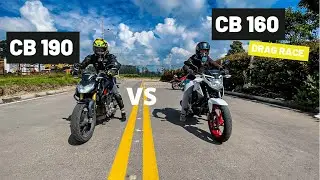 🔥HONDA CB 190R vs HONDA CB 160F 🔥| DRAG RACE 400 mts 🏁