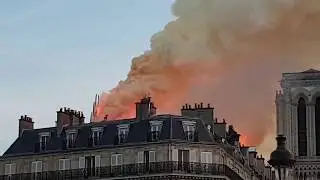 Notre-Dame de Paris, он же Собор Парижской Богоматери, шпиль упал 2