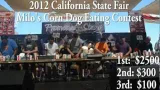 EVERYTHING YOU WANTED TO KNOW: CORNDOGS : 2012 California State Fair Corn Dog Eating Contest