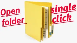 how to change double click to single click to open folder/files in computer/laptop windows 7,8,10,11