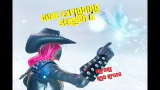 FORTNITE Cube EXPLODING IN GAME SEASON 6 [NO CLICKBATE] 1080p BEFORE AND AFTER