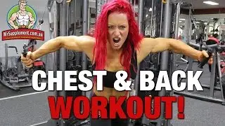 WORK YOUR CHEST & BACK!  Ft. Female Gridiron Player Bonnie G