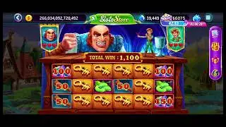 Slotomania Treasures of the Beanstalk Jack VS Giant Bonus Game #slotomania #Bonus