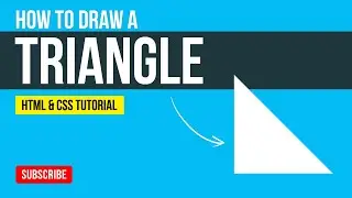 How to Make a Triangle Using HTML & CSS | How to Create a Triangle Shape | HTML & CSS Tutorial