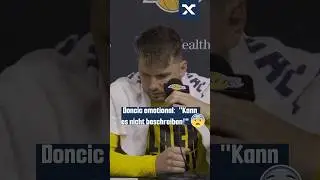 Das Spiel gegen die Mavs war für Doncic kein Normales! 🥲 