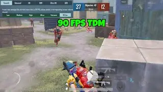 90 FPS TDM⚡| Red magic 5s Pubg mobile | 4 Finger + Full gyro! #88