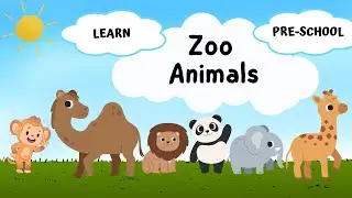 Learn Zoo Animals Names for Kids | Fun Learning | Animal Names with Quiz Challenges