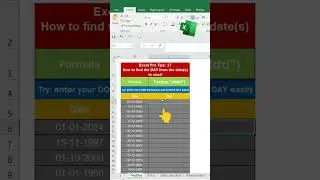 Excel formula to get the Day name from a Date | Excel Pro- Extract Day Name from date 
