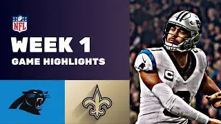 Panthers vs. Saints Week 1 NFL Game Highlights Bryce Young Derek Carr