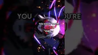 You know you're 
