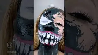 VENOM HALLOWEEN COSTUME MAKEUP TUTORIAL
