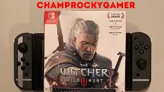 The Witcher III Wild Hunt: Complete Edition Unboxing: Nintendo Switch in Handheld Mode