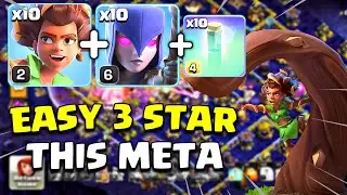 Easy 3 Star !! Th15 Root Rider Witch Attack | Th15 RC Charge Attack Strategy Coc