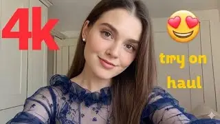 Fashion Clothes Try On Haul | Bikini & Lingerie+See through Transparent Try On Haul 4K | Bikini Haul