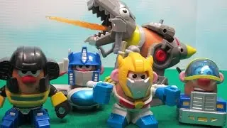 Mr Potato Head Transformers Rescue Bots Optimus Prime Bumblebee Grimlock Mixable Mashables
